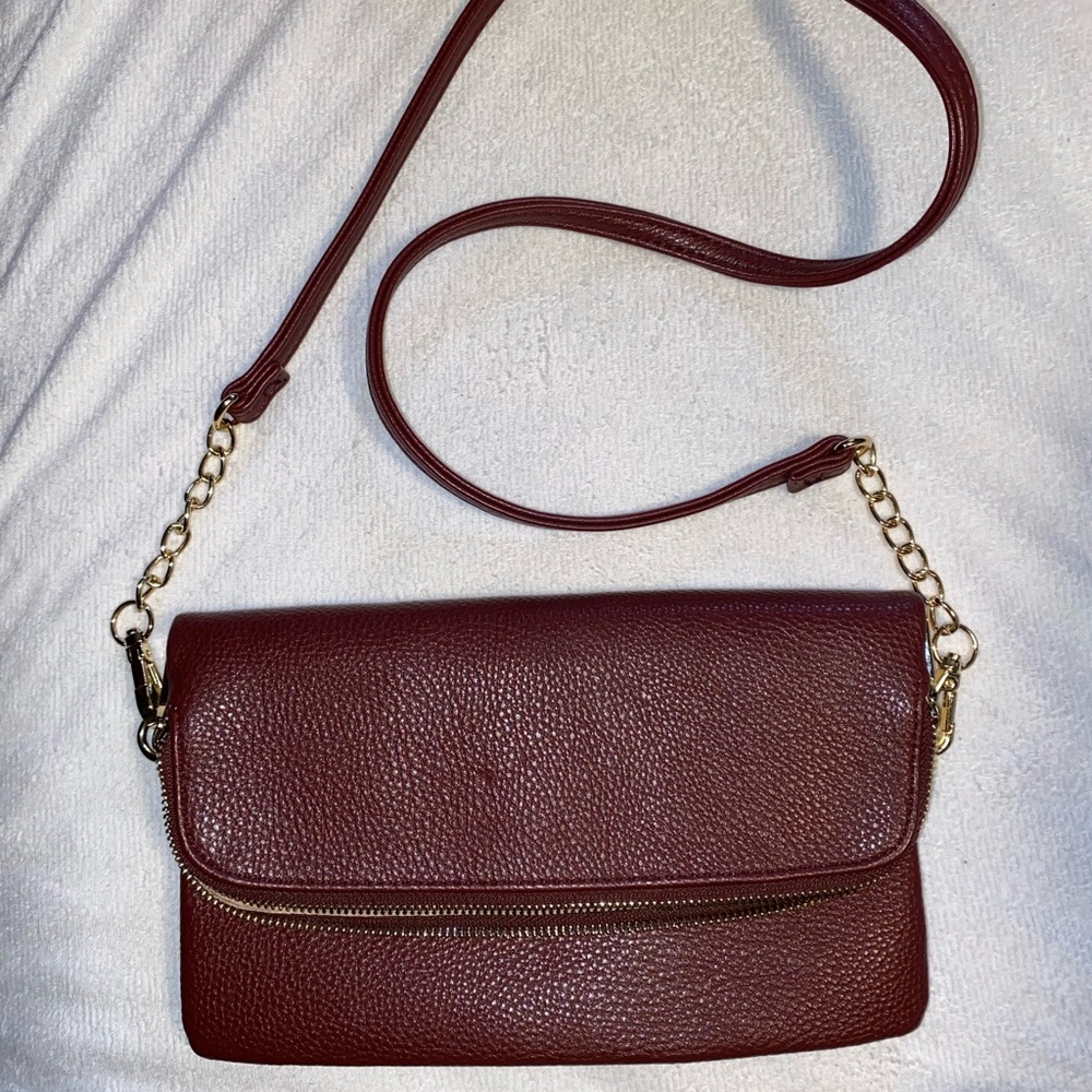 Red Cross body wristlet wallet